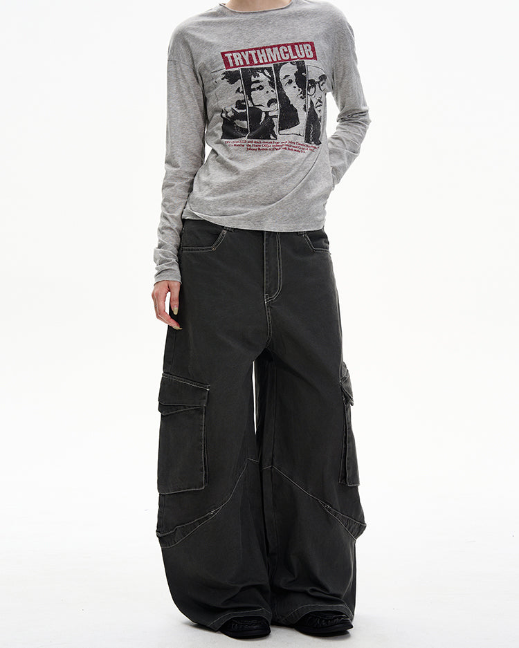 Niche Multi-Pocket Casual Pants