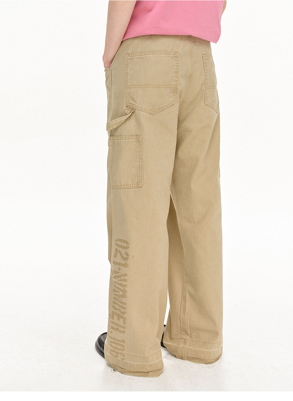 Vintage-style Straight-Leg Pants