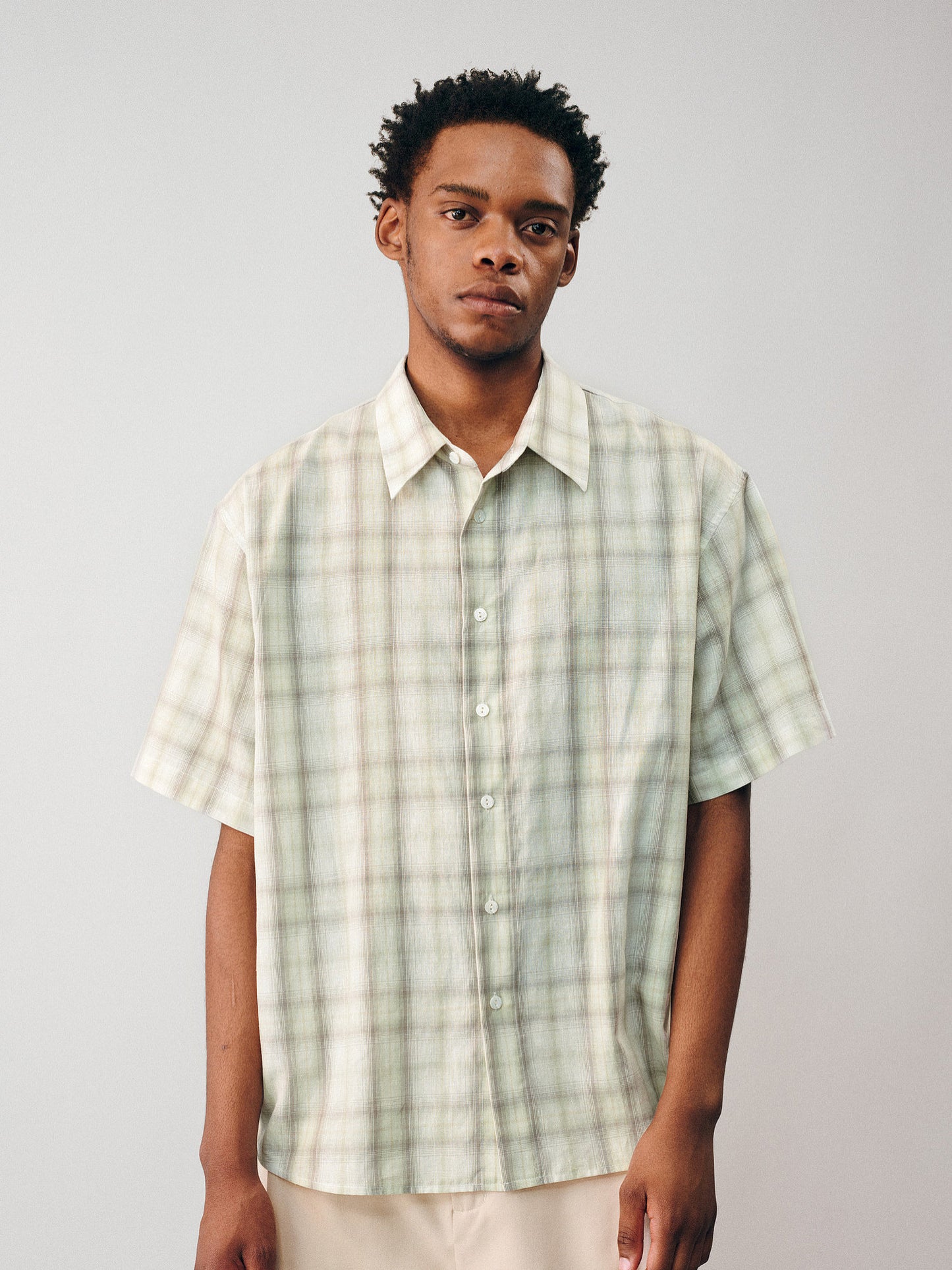 Gradient Check Shirt