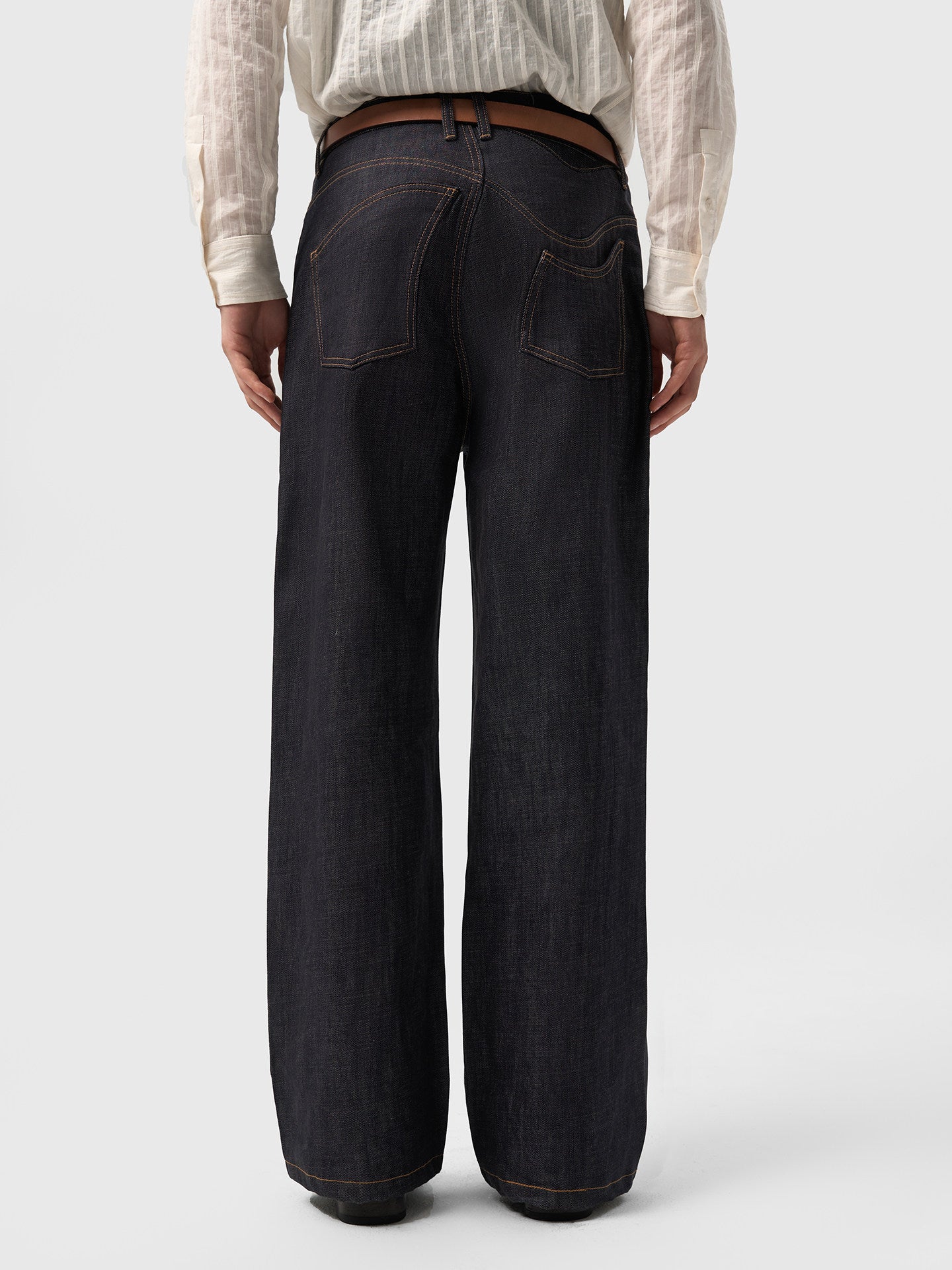 Twist Pocket Denim Pants