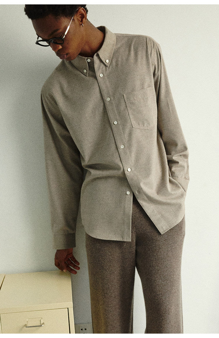 Single patch pocket shirt