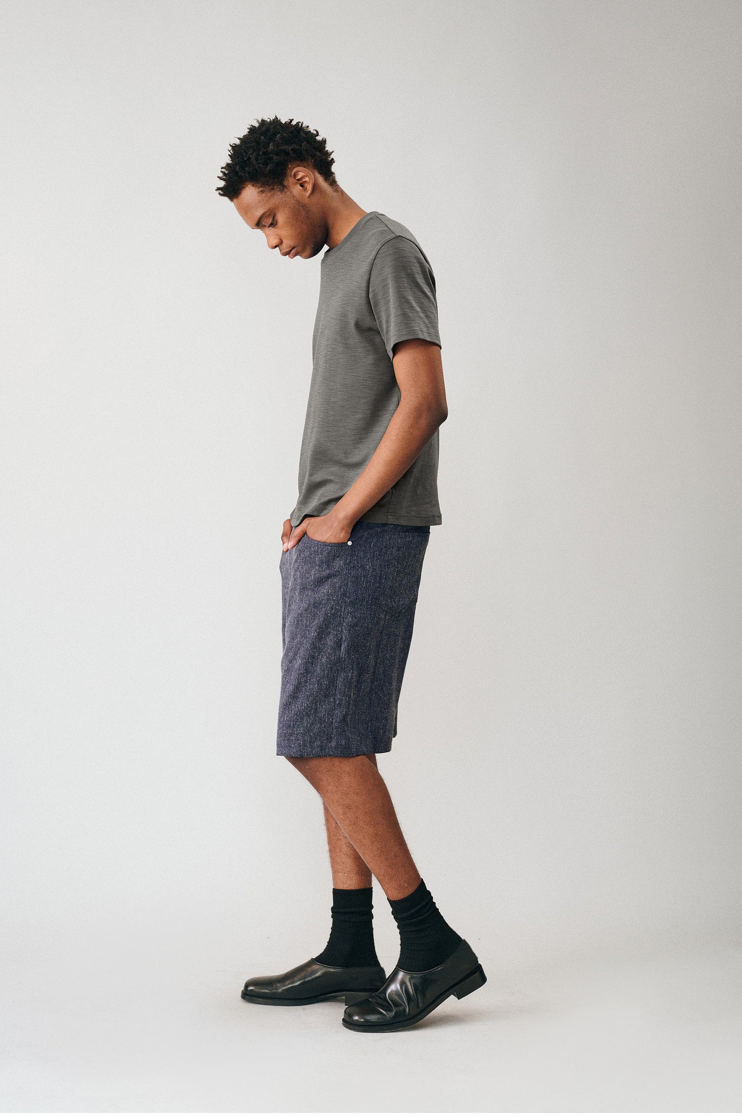 Linen-blend Casual Shorts
