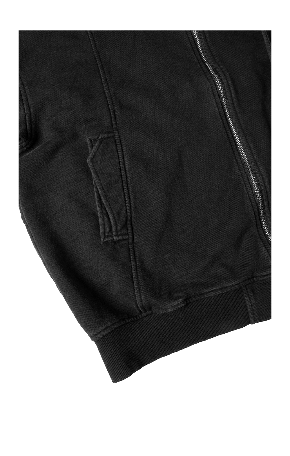 Wash-processed oversized sweatshirt