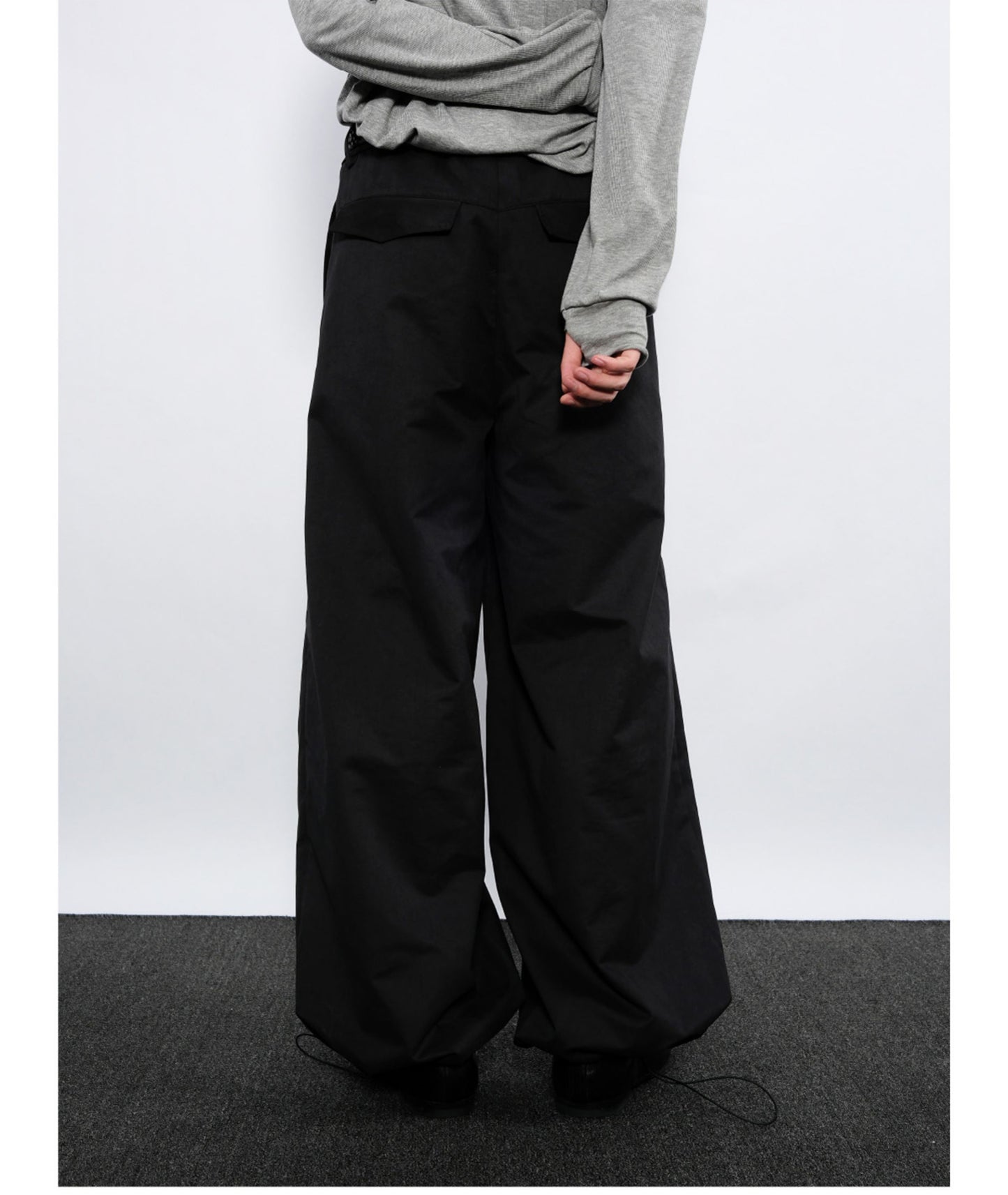Side Button Casual Pants