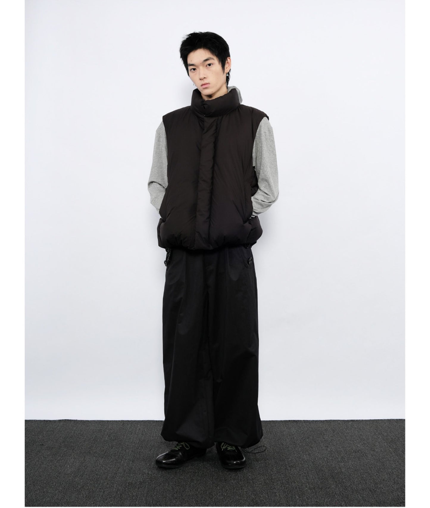 Side Button Casual Pants