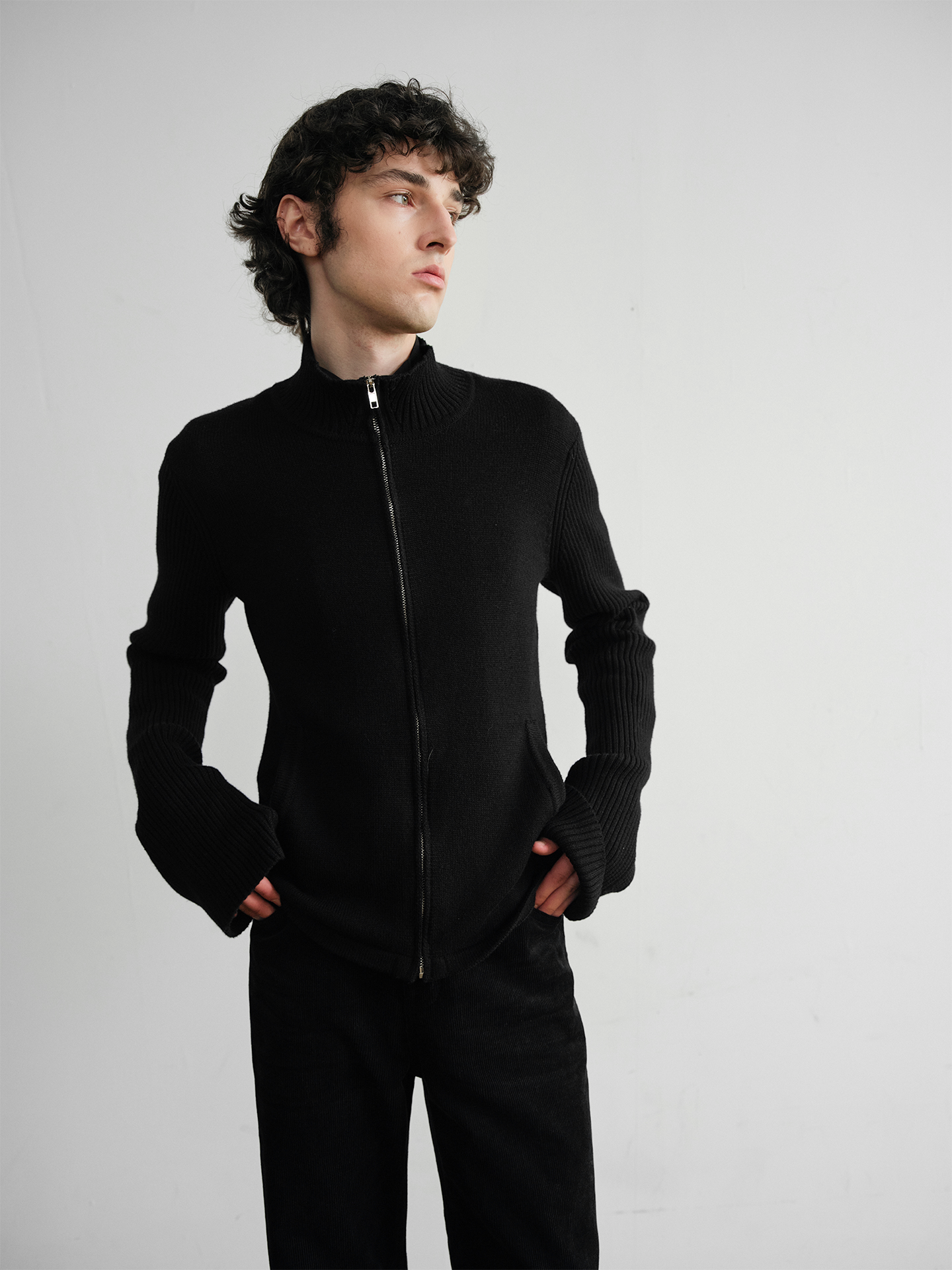 지퍼 카디건