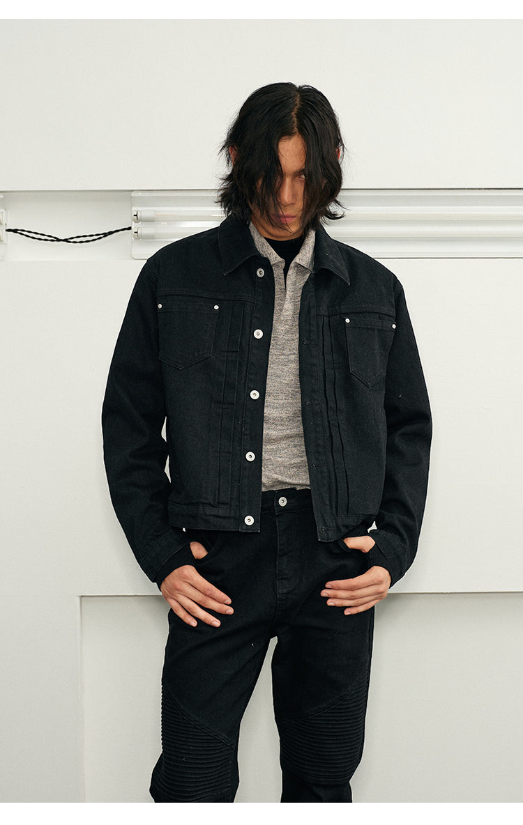 Raw Edge Low Cow Denim Jacket