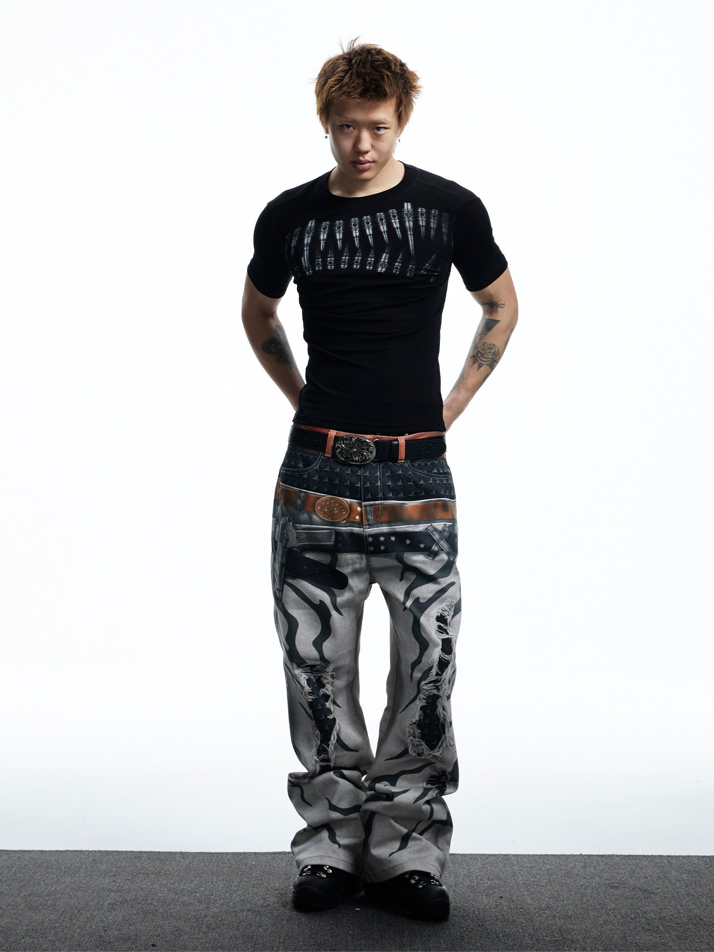 High Street Bullet-Print T-Shirt