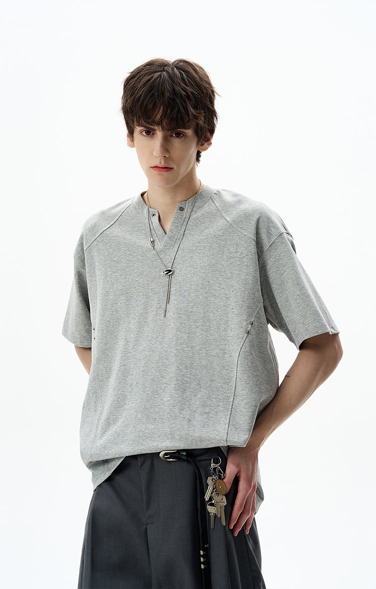 Deconstruction V-neck T-shirt