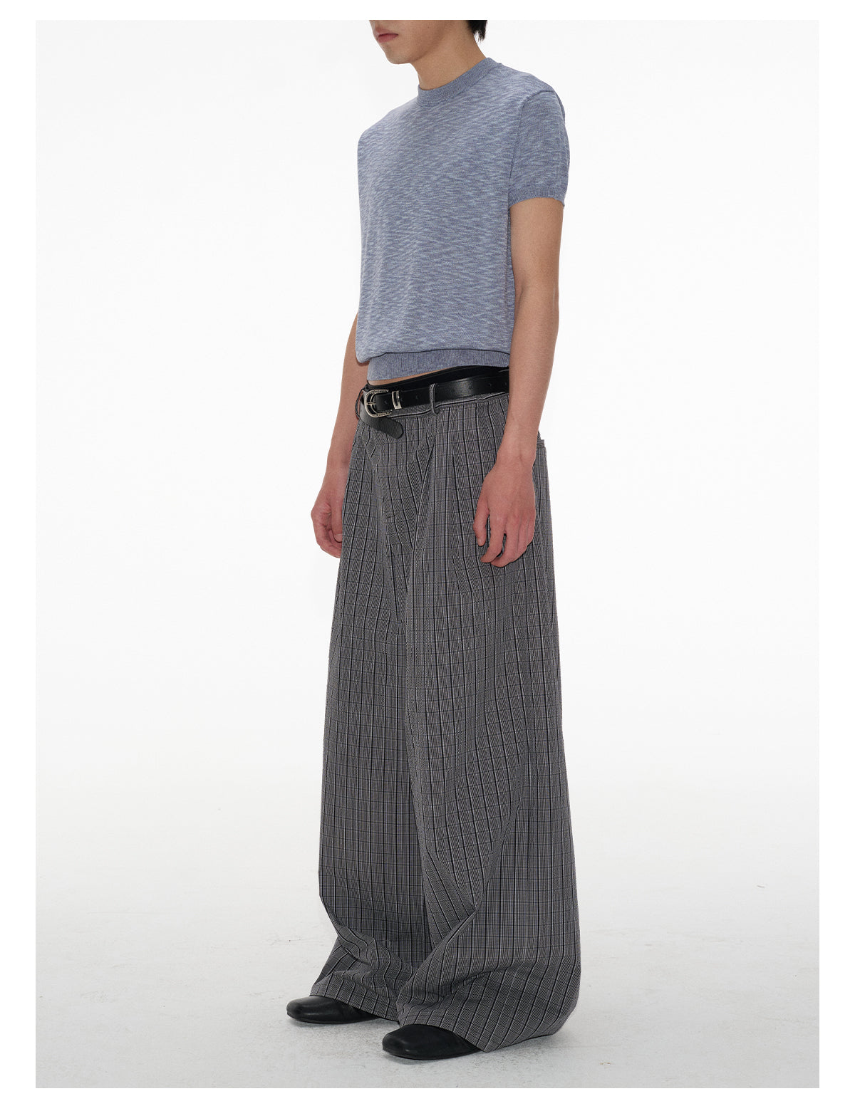 Waist Pleats Wide Leg Pants