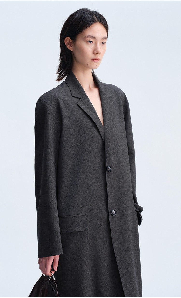 Notch Lapel Casual Coat