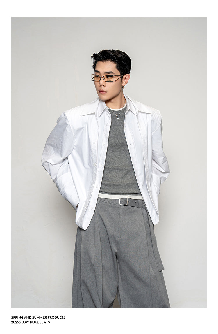 Fake Two-Piece Shirt