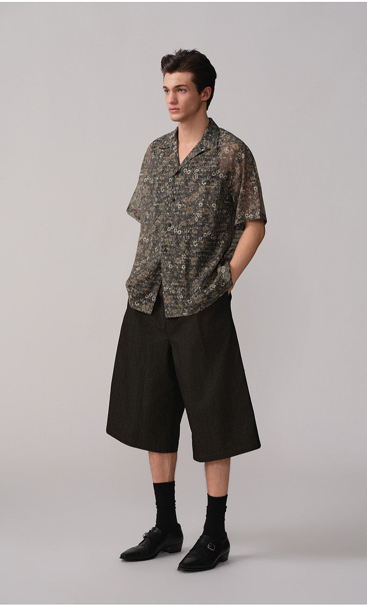 Cuban-Collar Floral Shirt