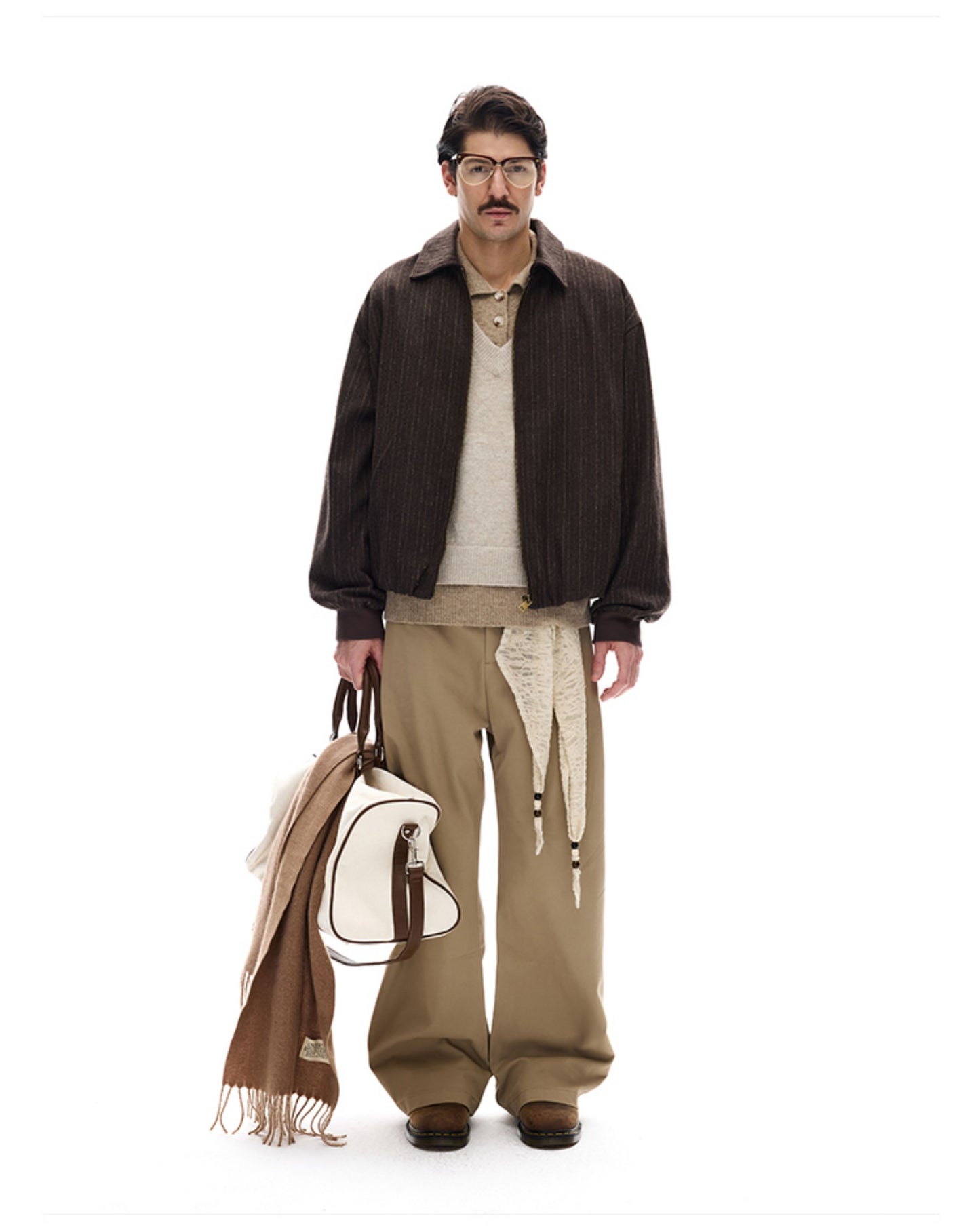 Embroidered Striped Jacket