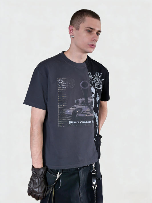 Patchwork Print T-Shirt