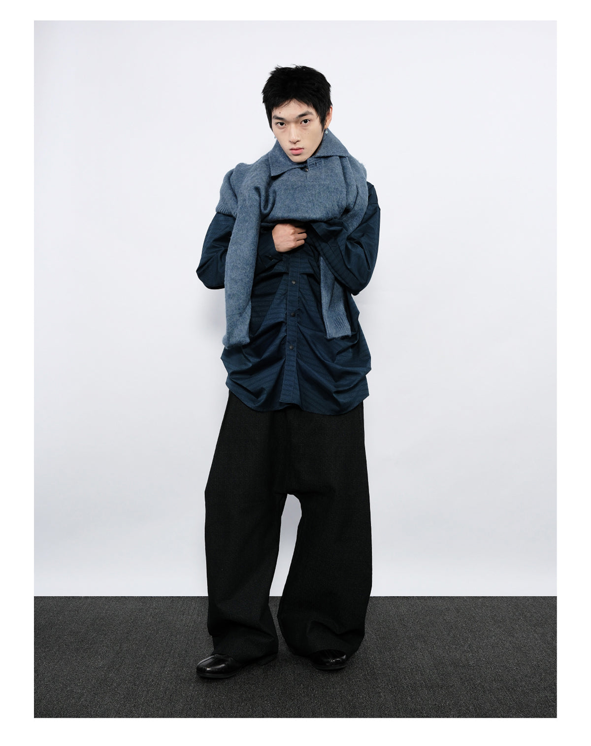 Pleated Silhouette Shirt