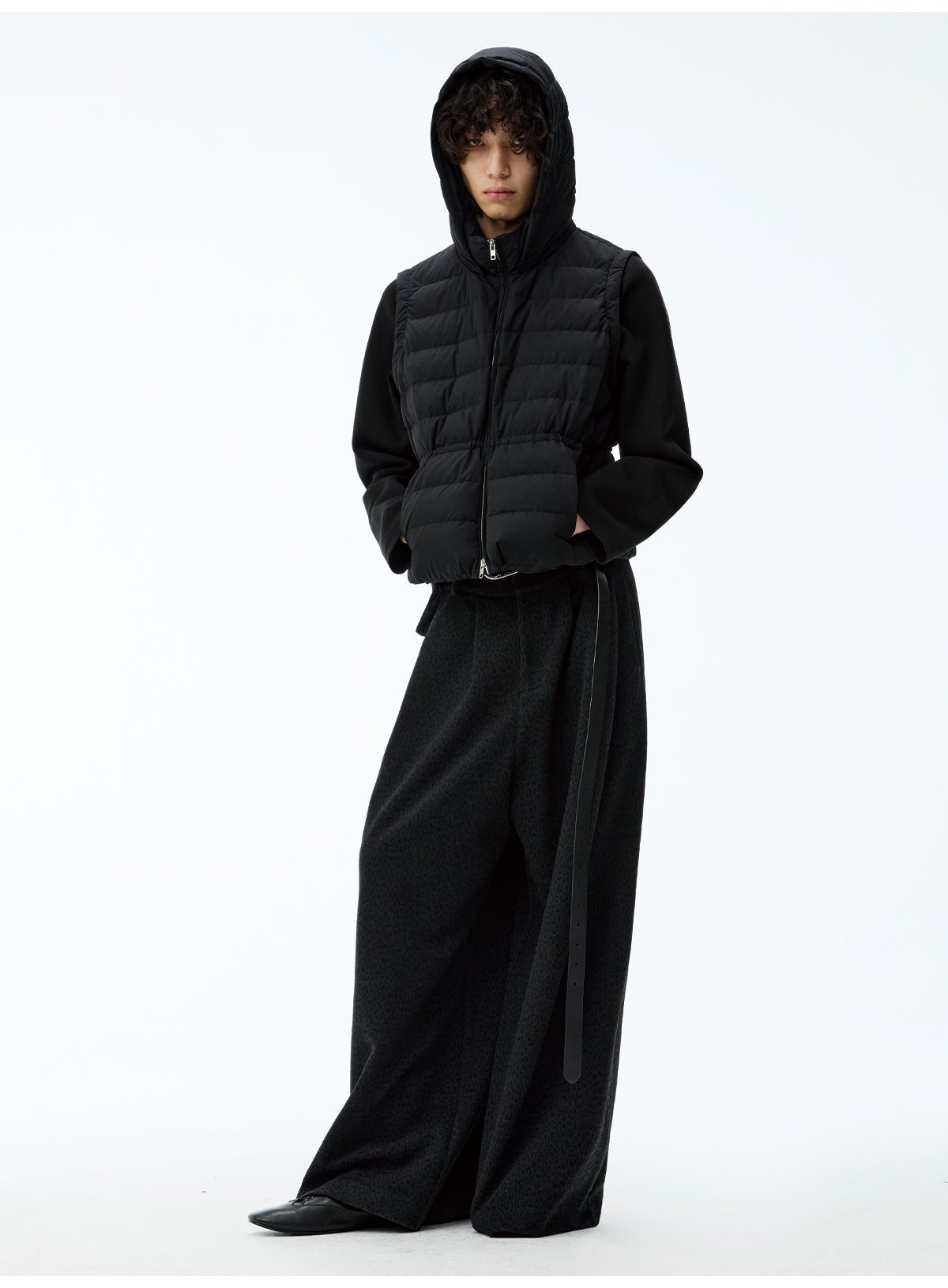 Dark Leopard Print Casual Pants