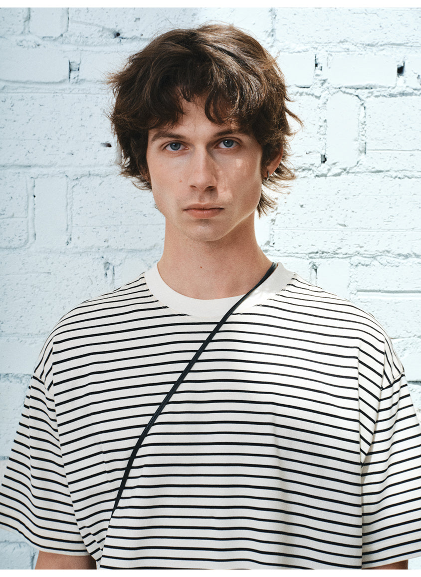 Striped Round Neck T-Shirt