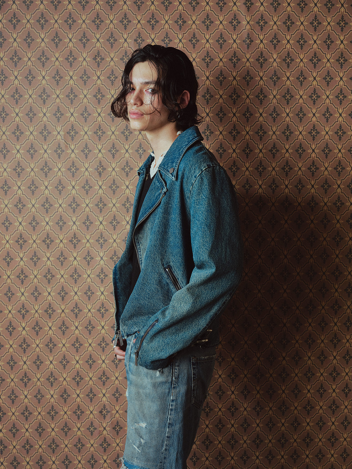 Denim Motorcycle Jacket