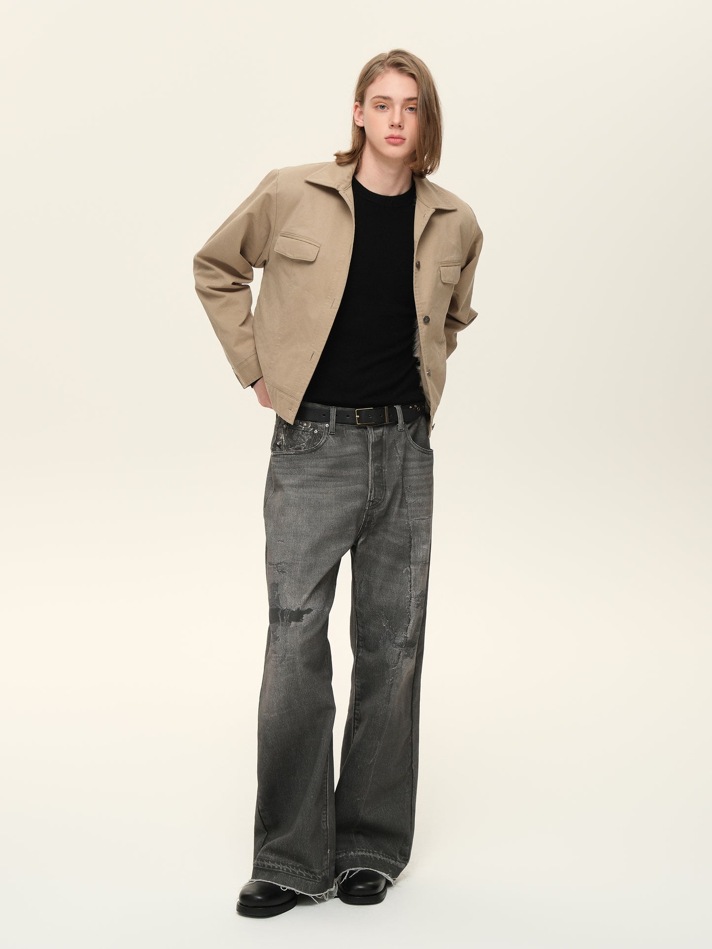 Pocket Short Wide Jacket