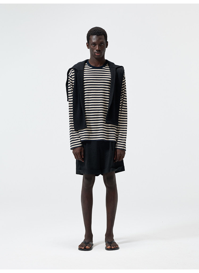 Basic Narrow Round-Neck T-Shirt