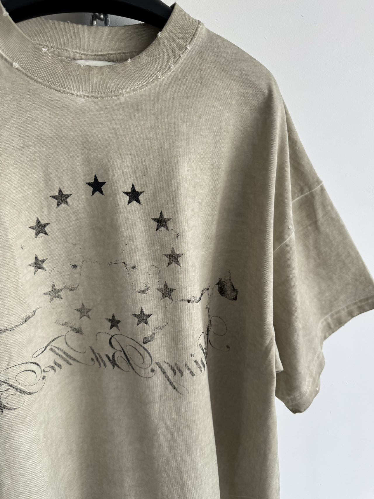 Washed Dirty Dye Print T-Shirt