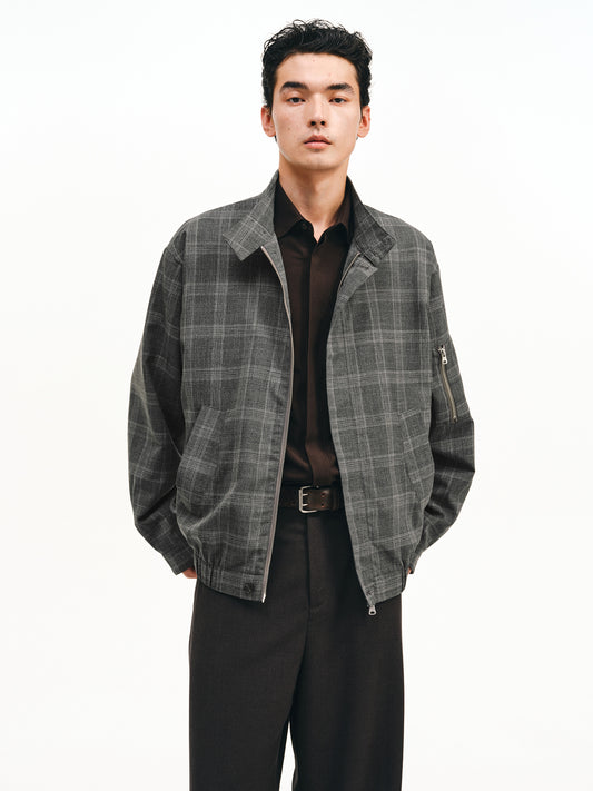 Wool Harrington Jacket