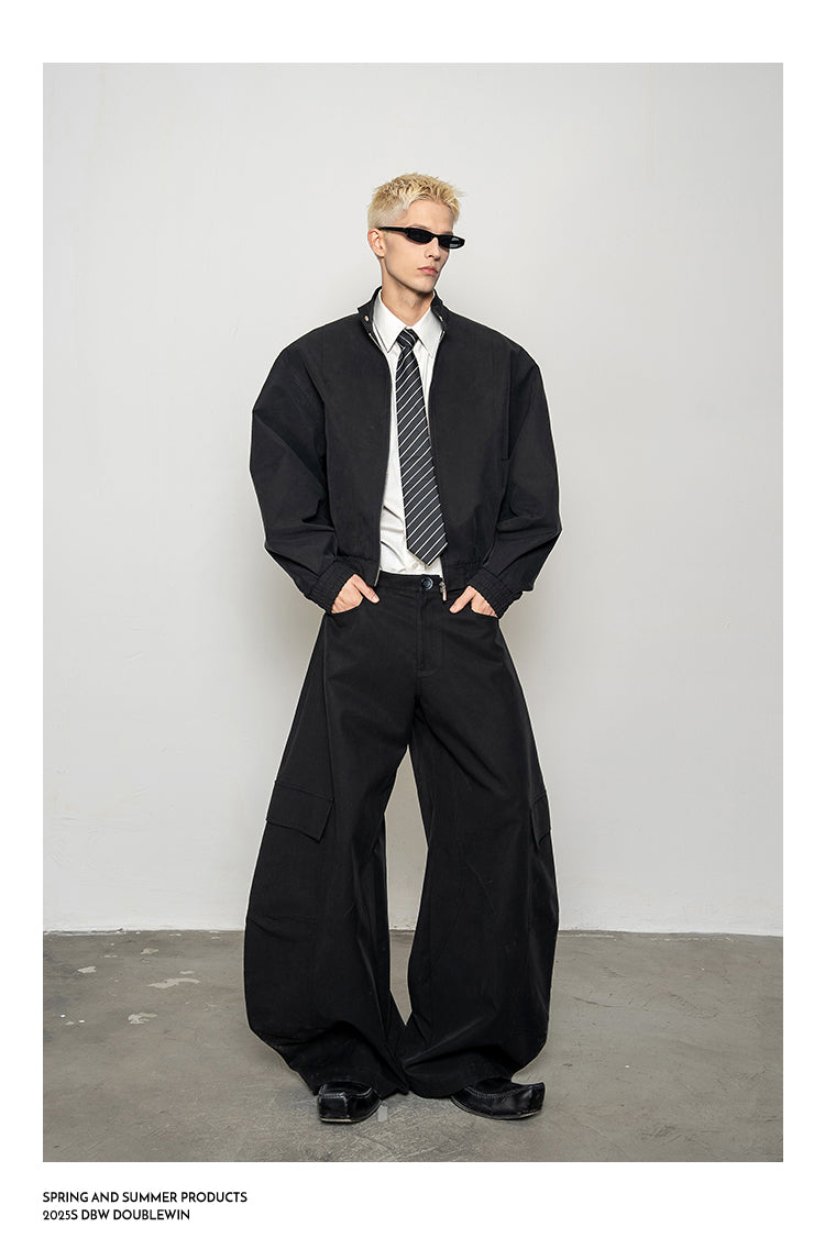 Wide Stand Collar Jacket