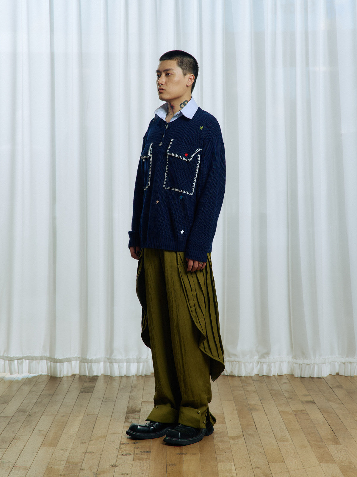 Pleated Casual Pants
