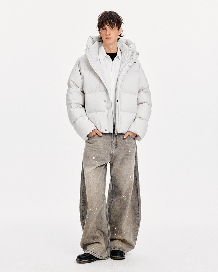 Warm Lightweight Down Jacket with Hood