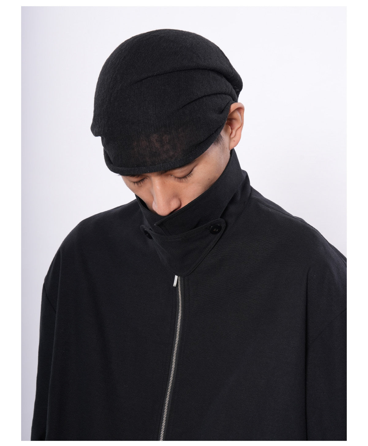 Knit Layered-Look Beanie