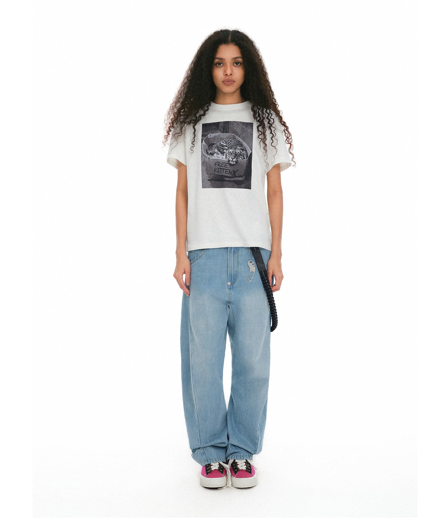 Slim-Fit Fan Print T-Shirt