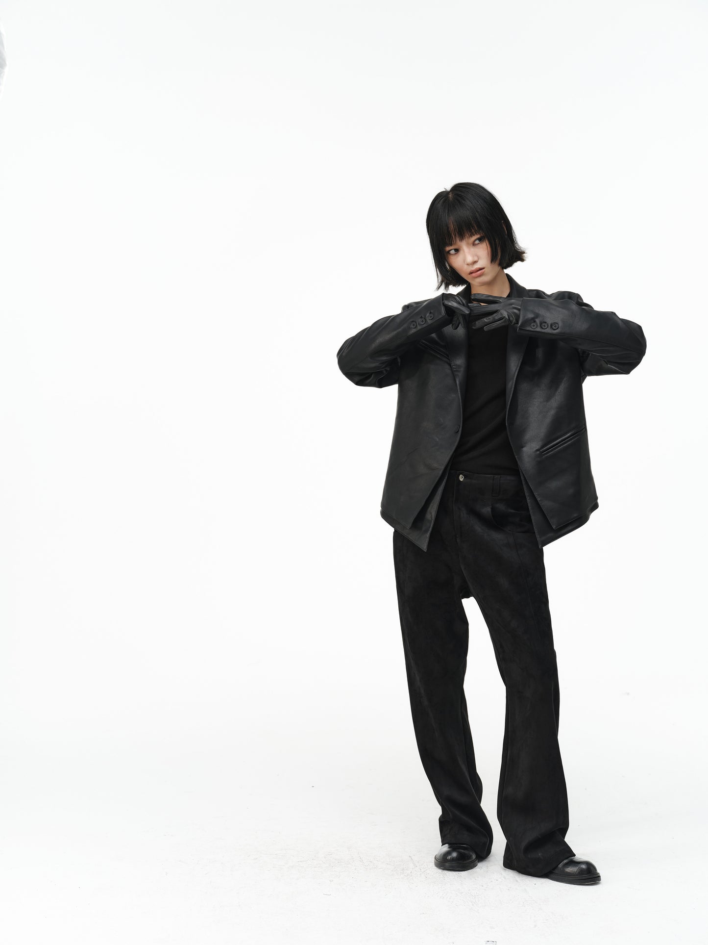 Faux Sheepskin Casual Pants