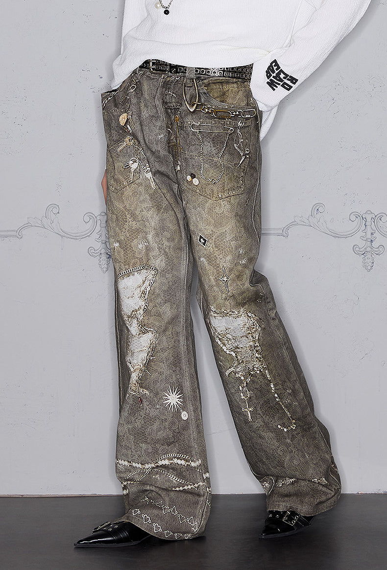 Original Print Design Slim Jeans