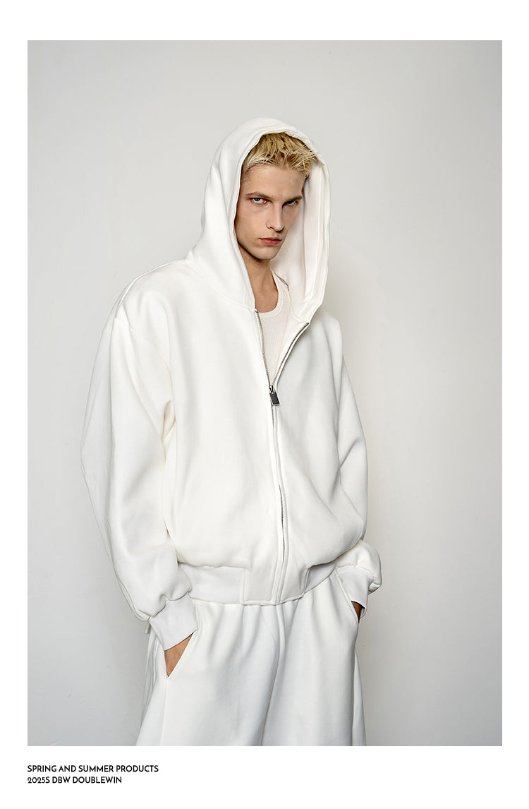 Short Hoodie Sweatshirt Set