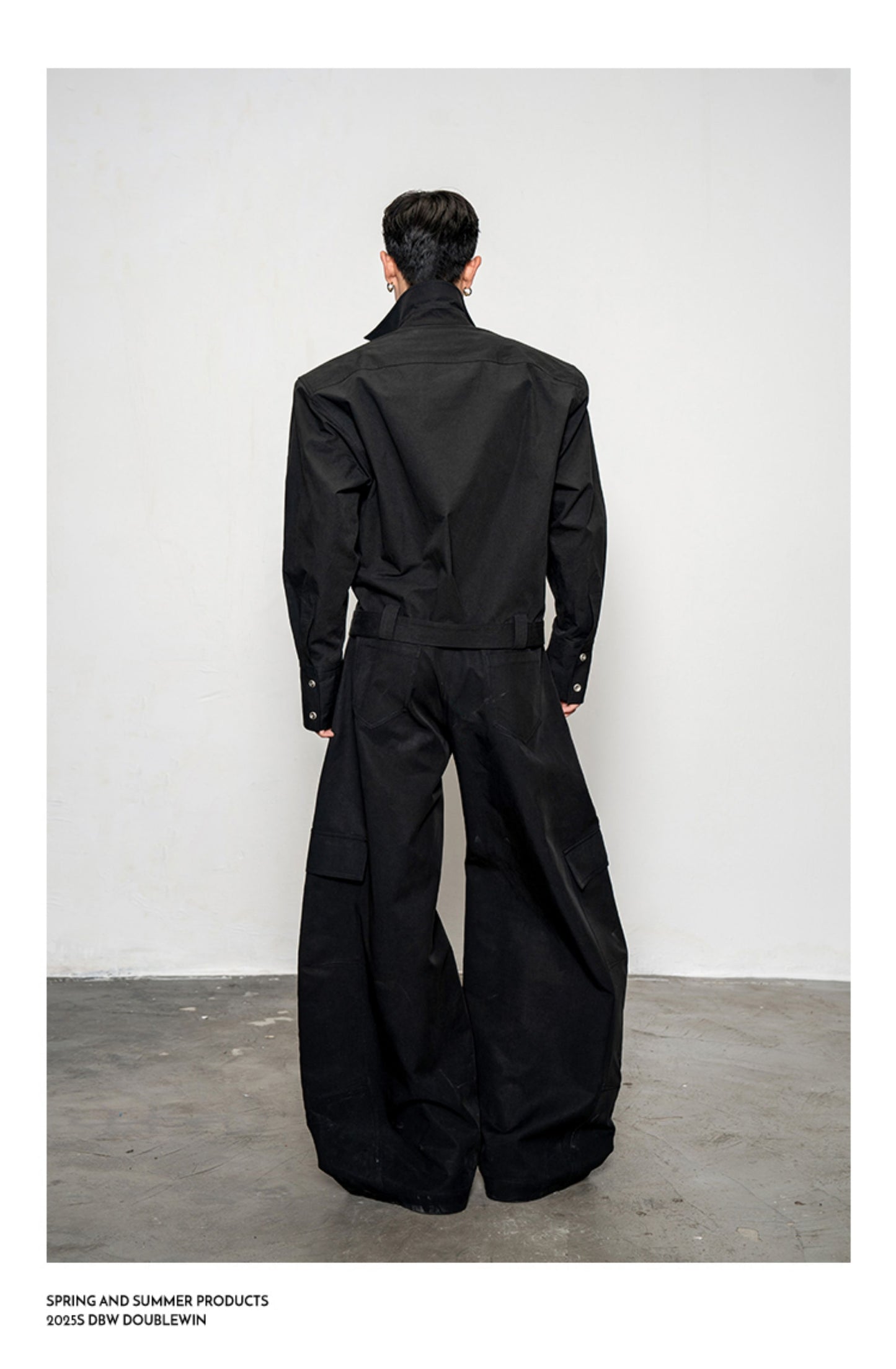 Pleated Textured Short Shirt