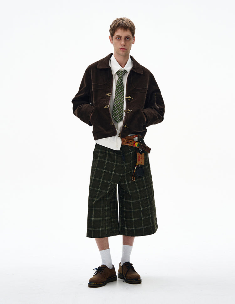 Aircraft Button Short Jacket