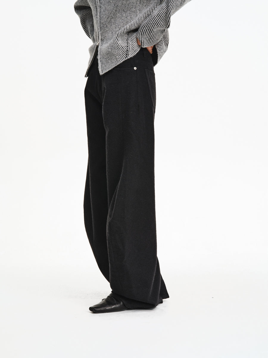 3D Cut Blend Texture Casual Pants