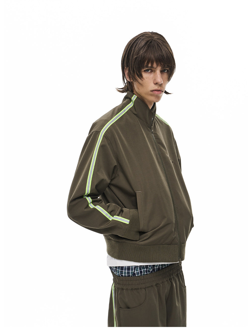 Vintage Reversible Stand-Collar Jacket