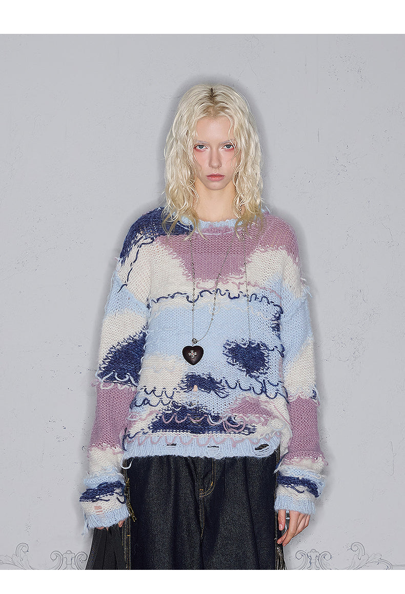 Irregular Texture Sweater