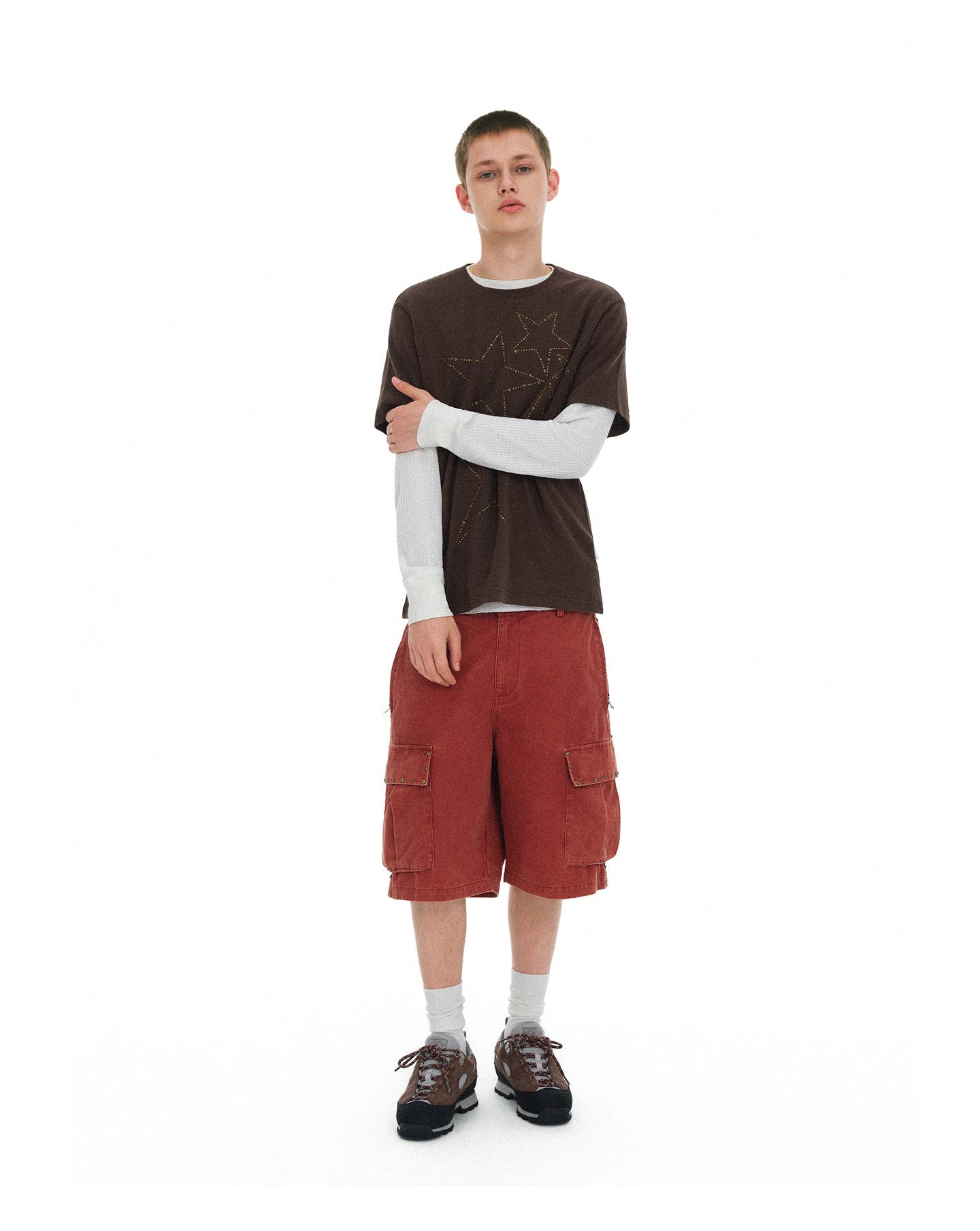Multi-Pocket Loose Shorts