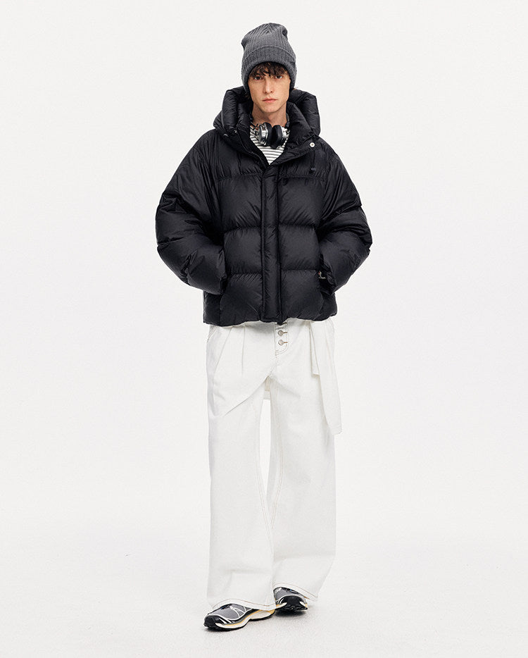 Warm Lightweight Down Jacket with Hood