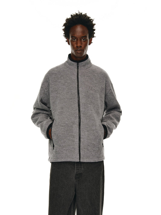 Unisex Wool Zipper Jacket