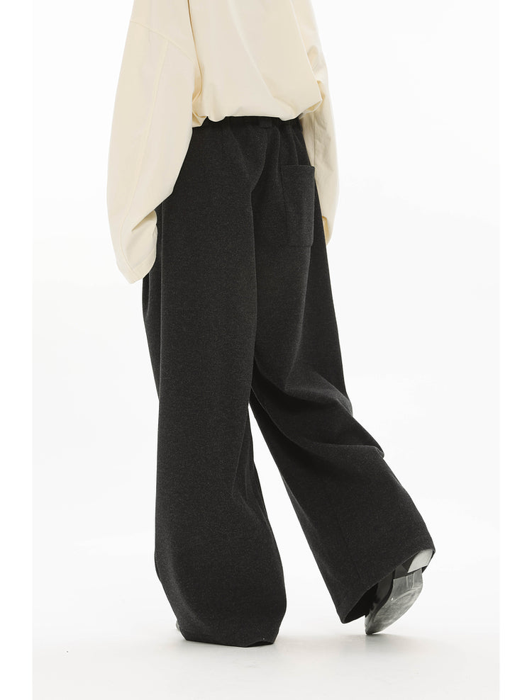 Wool Wide Leg Pants