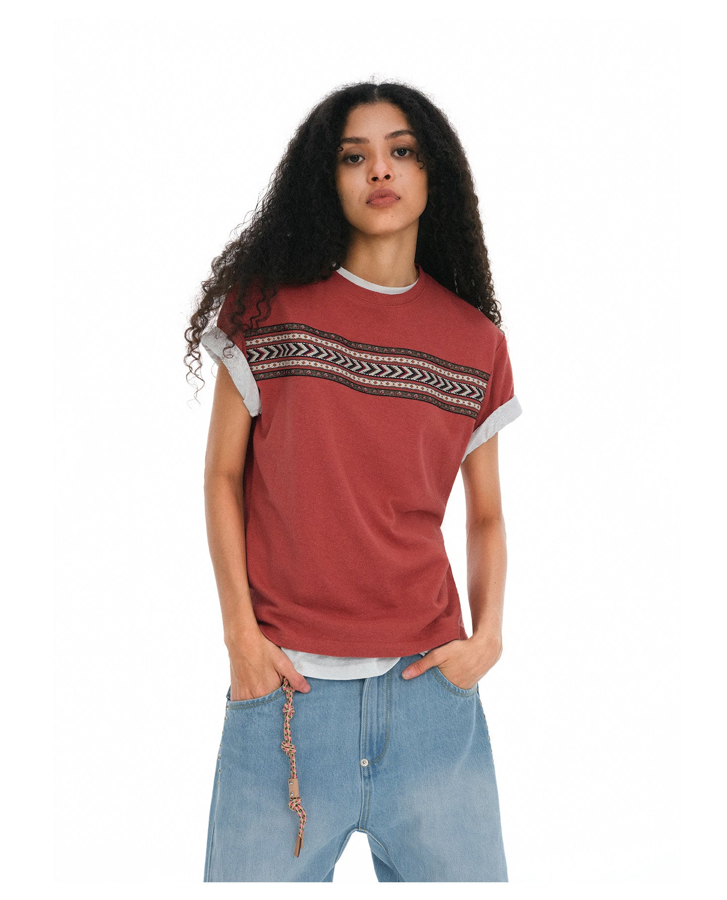 Regular-Shoulder Slim-Fit T-Shirt