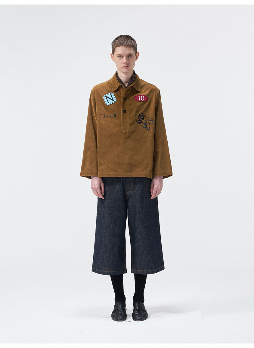 Original Embroidered Badge Label Casual Shirt