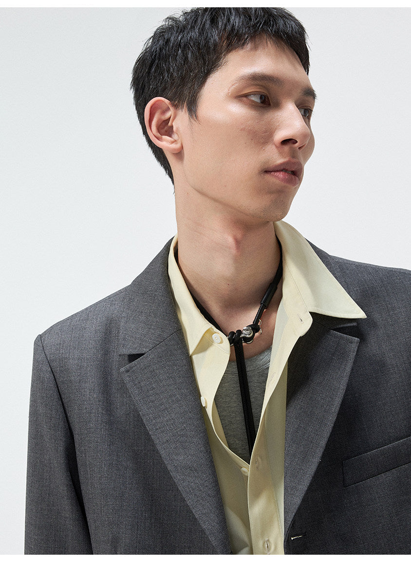 Notch Lapel Two-Button Jacket