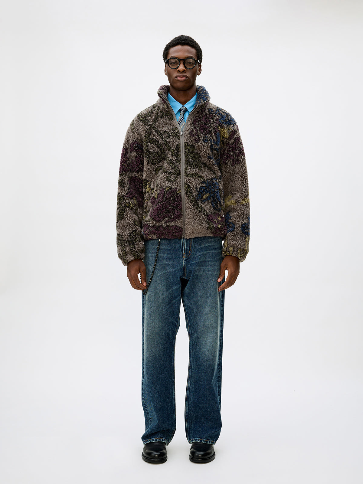 Lambswool Blend Zipper Jacket