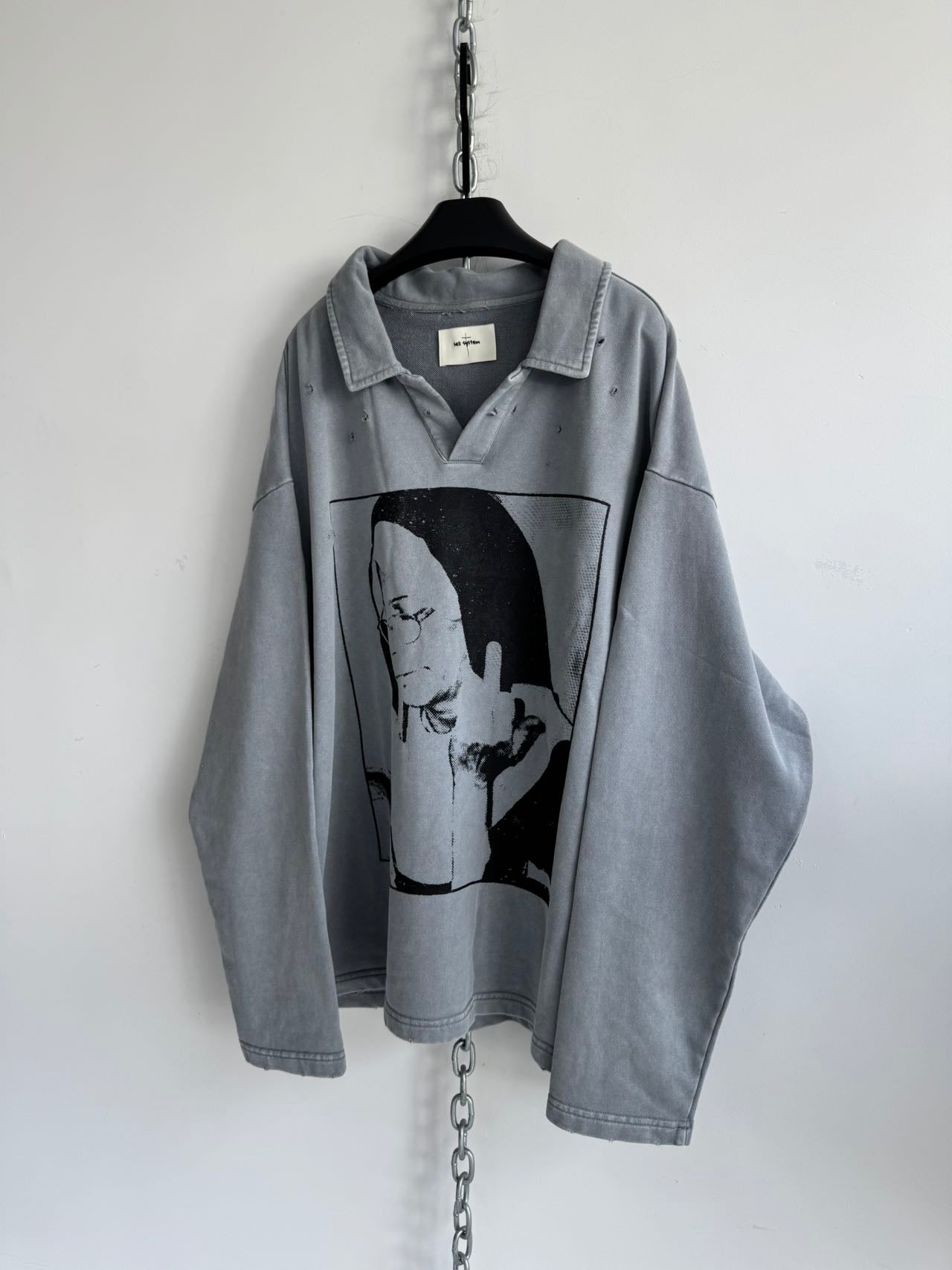 Vintage Polo Shirt with a Washed Finish