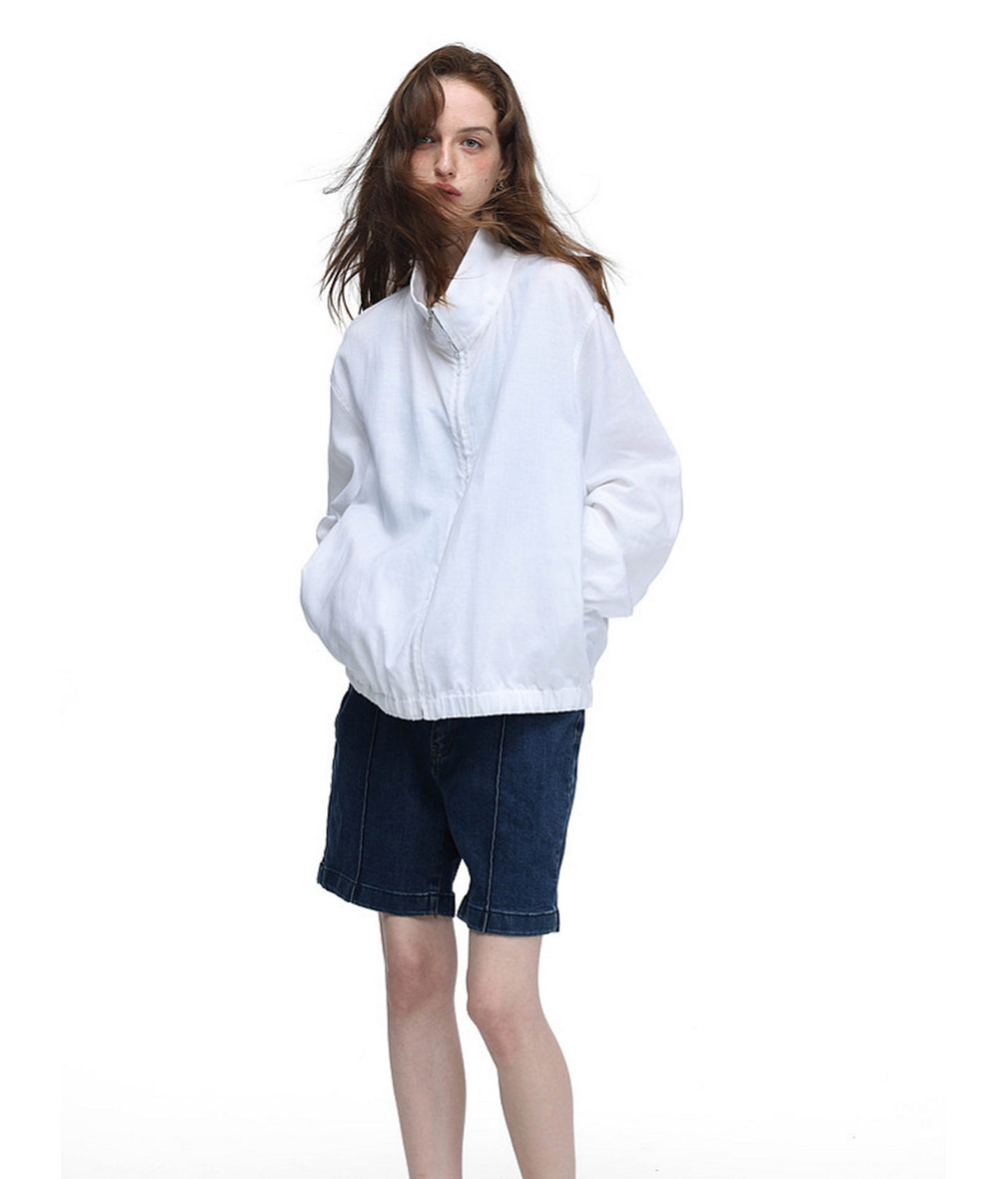 Lightweight Stand-Collar Casual Jacket
